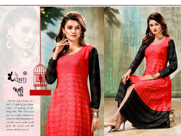 Kinti Kulfi Rayon Designer Festive Wear Kurti 